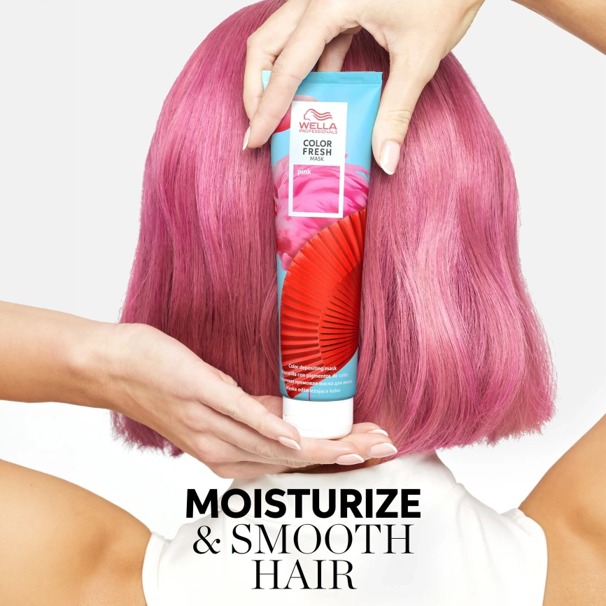 Wella COLOR FRESH оттеночная маска Розовый 150 мл фото 6